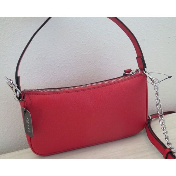 Guess DD801670 Women's Red Karlan Mini Crossbody Handbag Purse - Picture 2 of 12